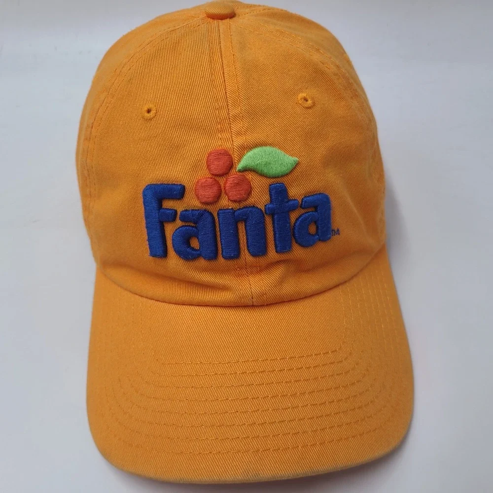 Fanta Hat Strapback American Needle Orange Blue Soda Logo Promo Casual Dad Men